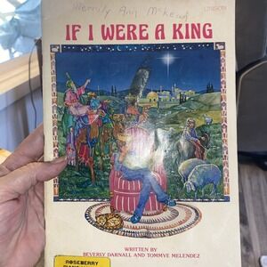 If I Were A King Darnall Melendez Childrens Christmas Musical Sheet Music 1982
